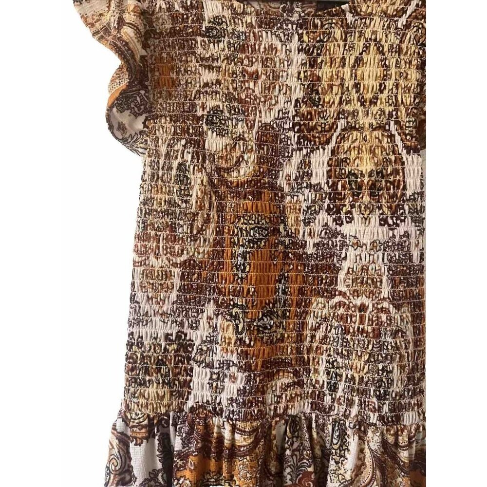 Code X Mode Sleeveless Multicolored Smock Paisley… - image 2